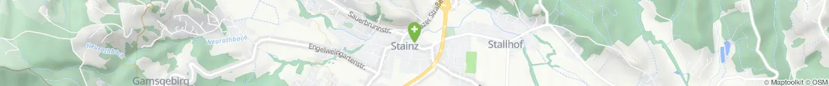 Map representation of the location for Apotheke Stainz in 8510 Stainz